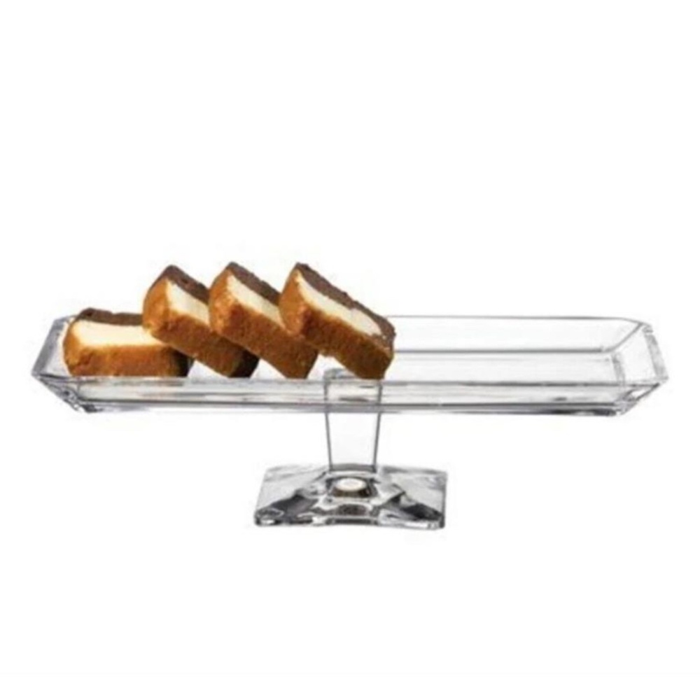 Nude Grace Footed Baton Serving Plate